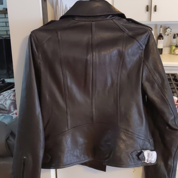 Bcbgmaxazria Leather Moto Jacket - Picture 6 of 16